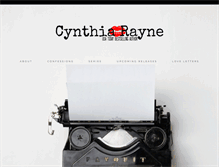 Tablet Screenshot of cynthiarayne.com